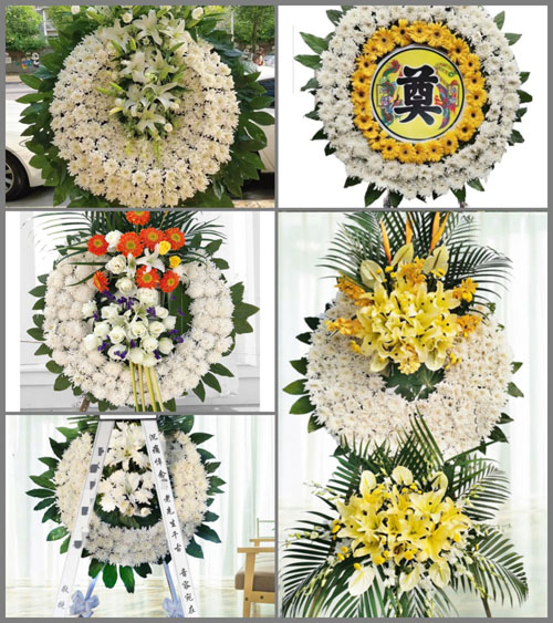 湖北孝感市大悟县刘集镇铁寨村花圈速递